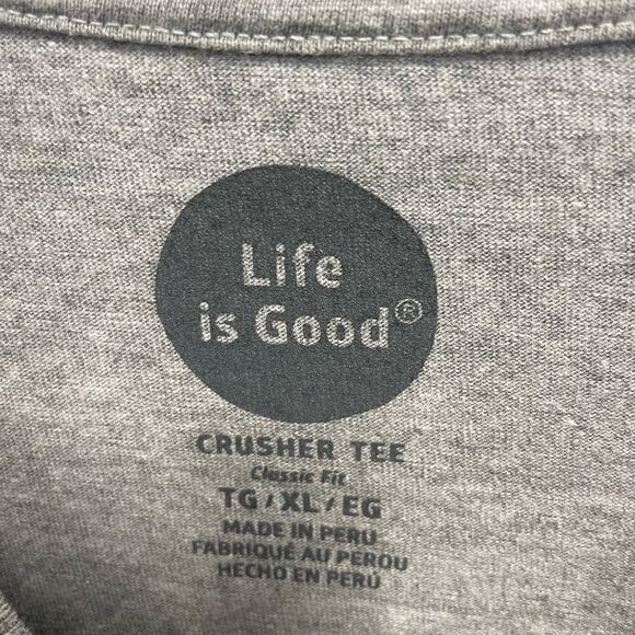 NWT Life is Good Plaid to the Bone Dog long sleeve tee Size XL - Picture 4 of 4